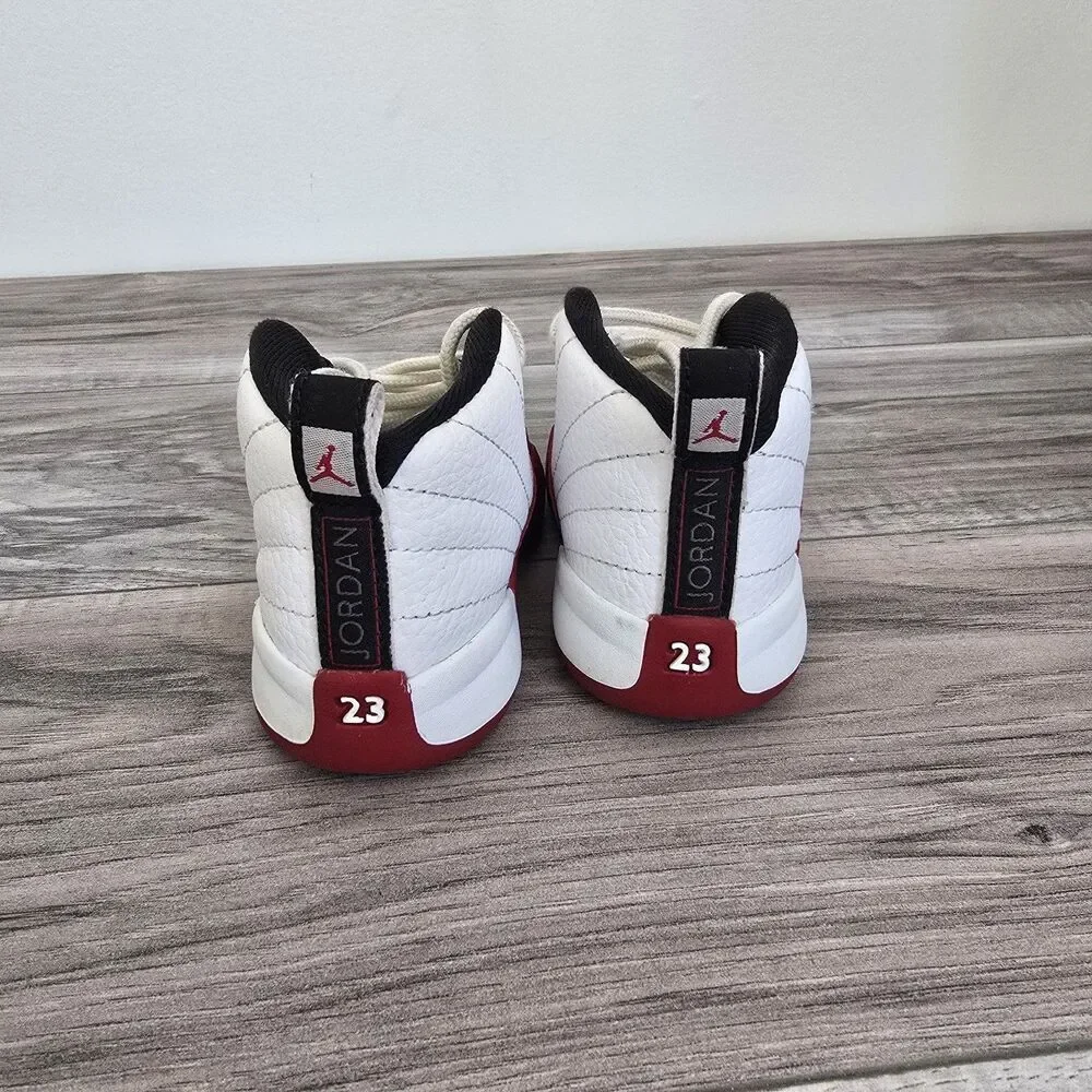 Nike Air Jordan Retro Cherry Red And White Infant Toddler 7C